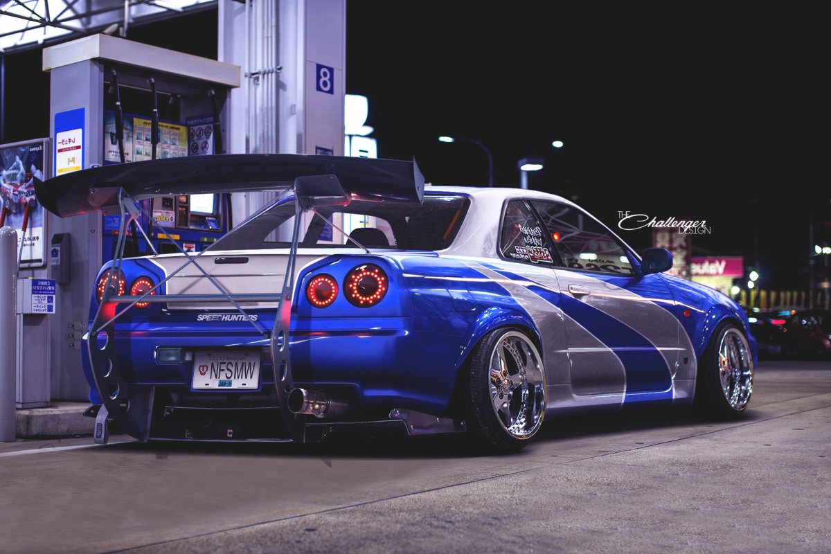 Nissan Skyline r34 на японском