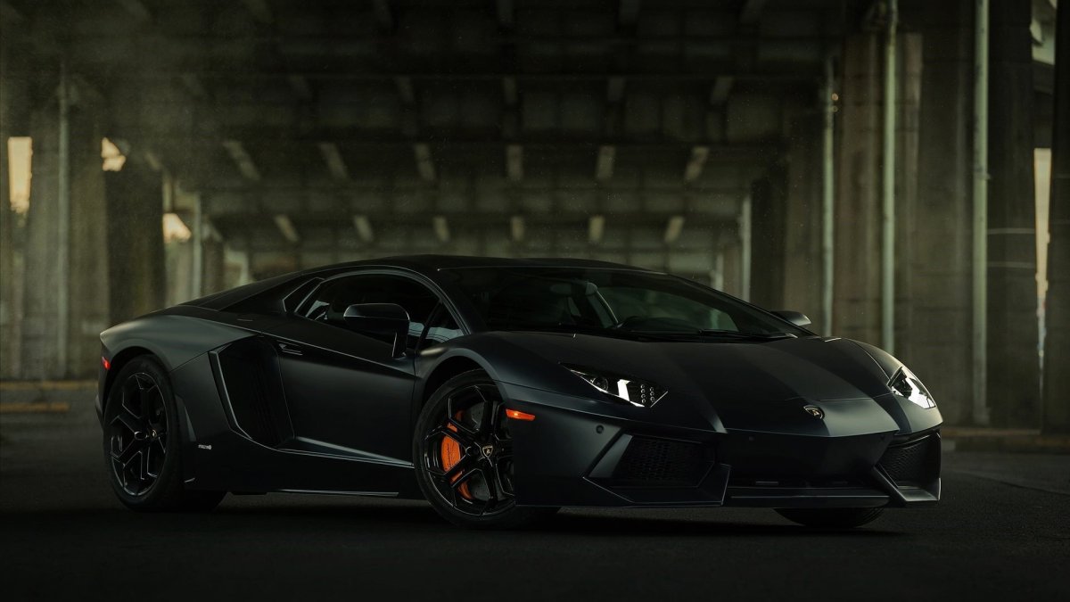 Lamborghini Aventador lp700 чёрный