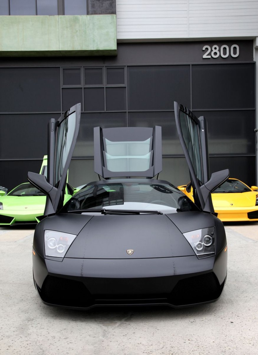 Matte Black Lamborghini Murcielago