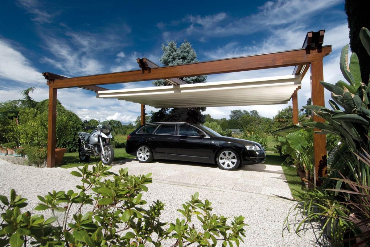 Выдвижной навес для автомобиля