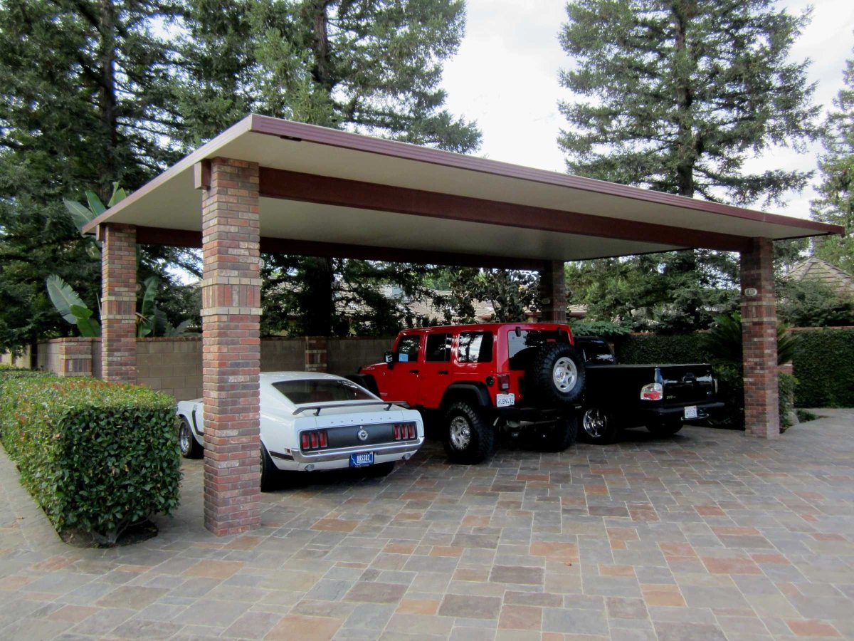 Красивые навесы для автомобилей