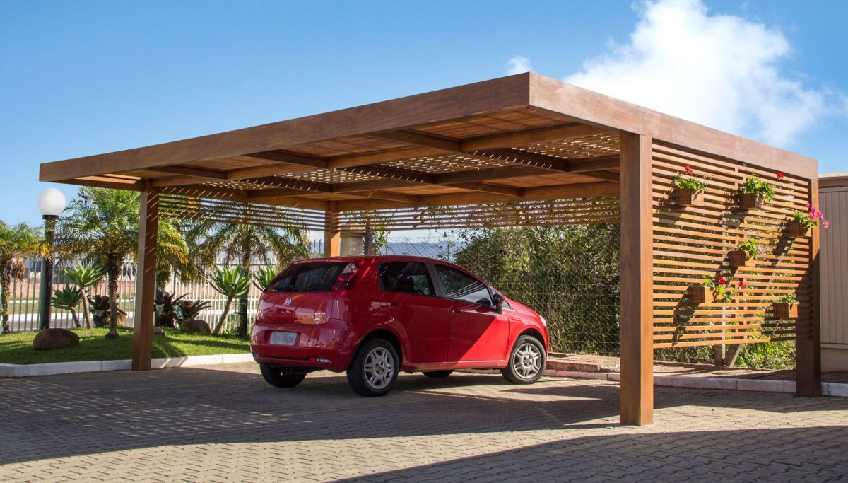 Гаражная пергола