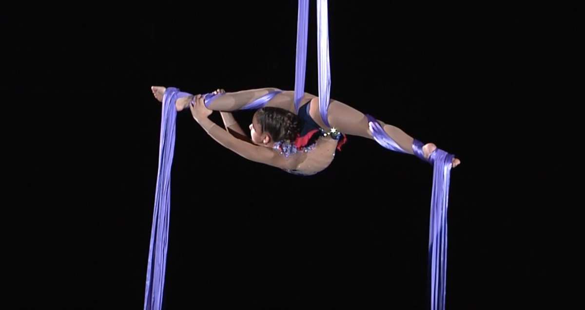 Эльмира Земская воздушная гимнастка