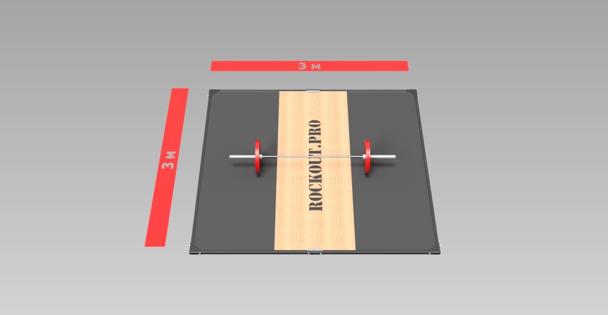 Помост для тяжелой атлетики (3х3 метра)