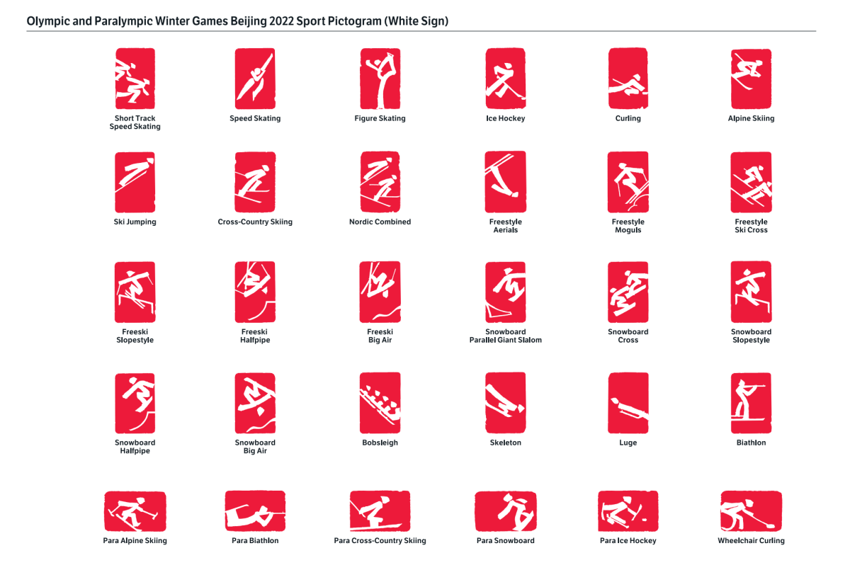 Пиктограммы Олимпийских видов спорта 2022
