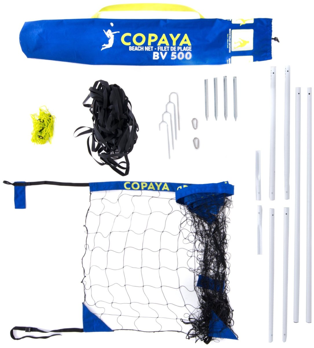 KIPSTA комплект сетка и стойки для пляжного волейбола