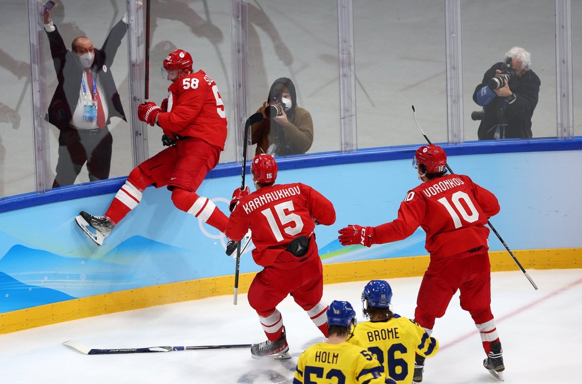 Хоккей олимпиада Россия Швеция