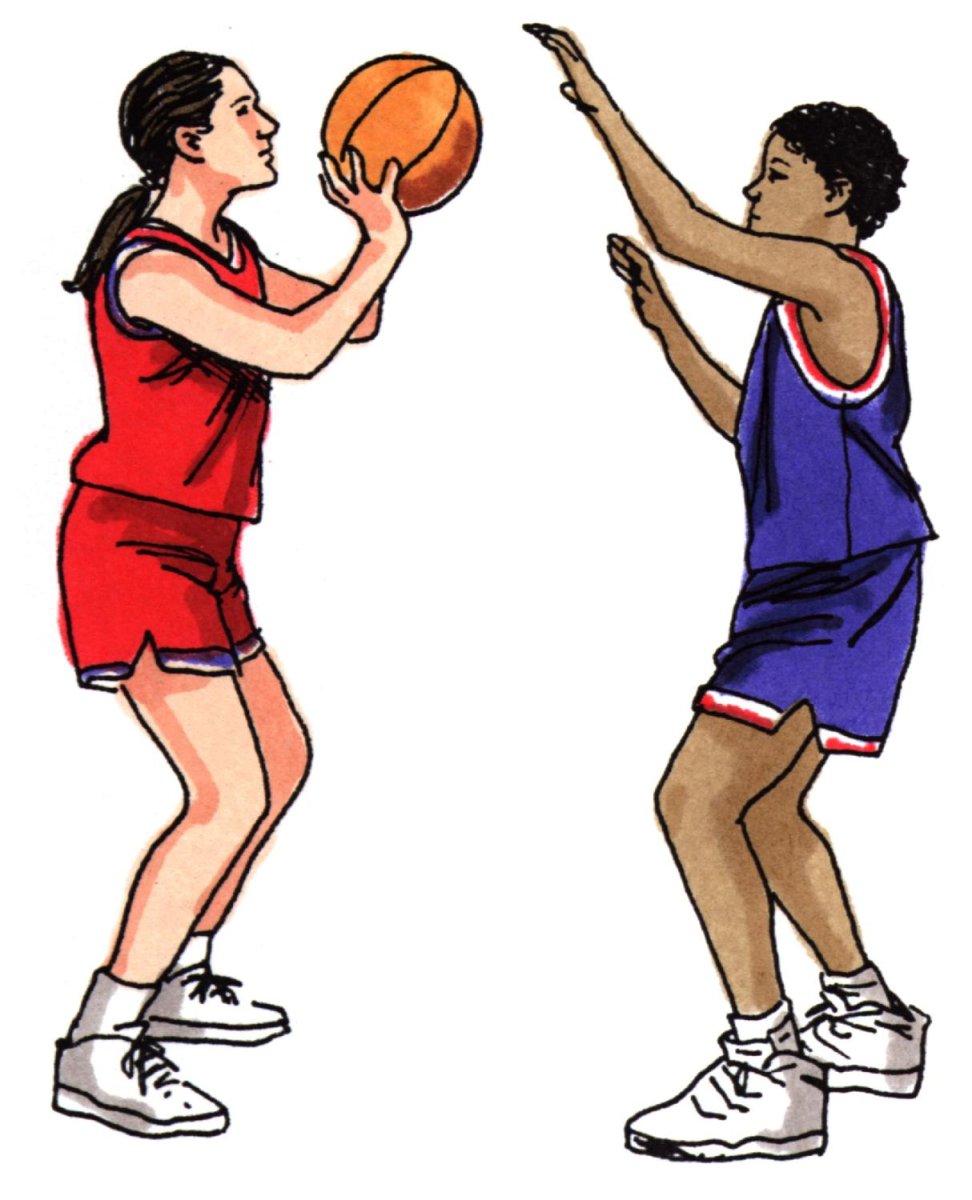 Сбрасывание мяча в баскетболе