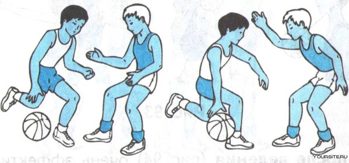 Ведение мяча с изменением высоты отскока в баскетболе