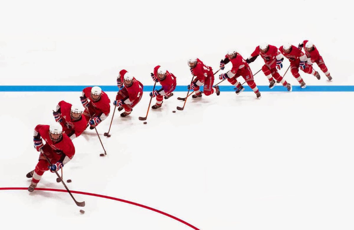 Хоккей упражнения на льду