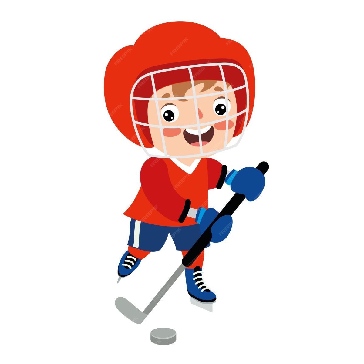 Мальчик хоккеист рисунок