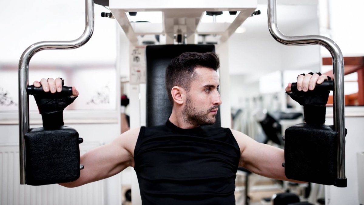 Christmas Gym stock photos