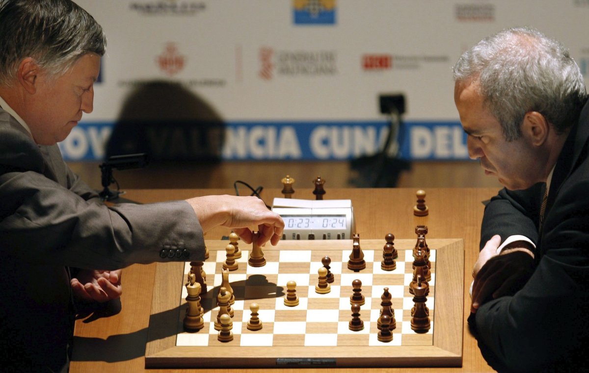 Шахматная партия Каспаров-Карпов