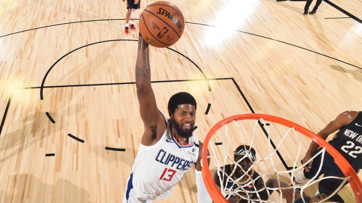 Paul George Clippers Dunk