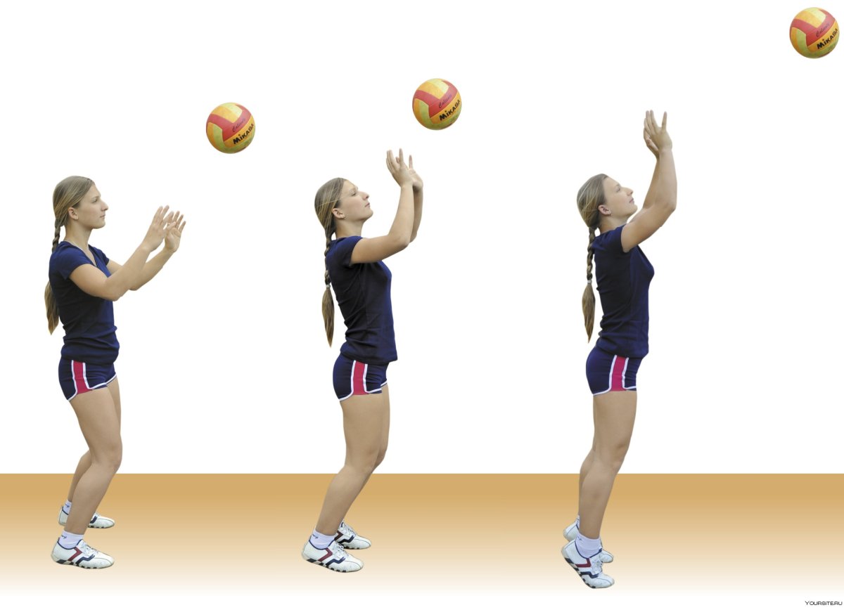 Упражнения с волейбольным мячом