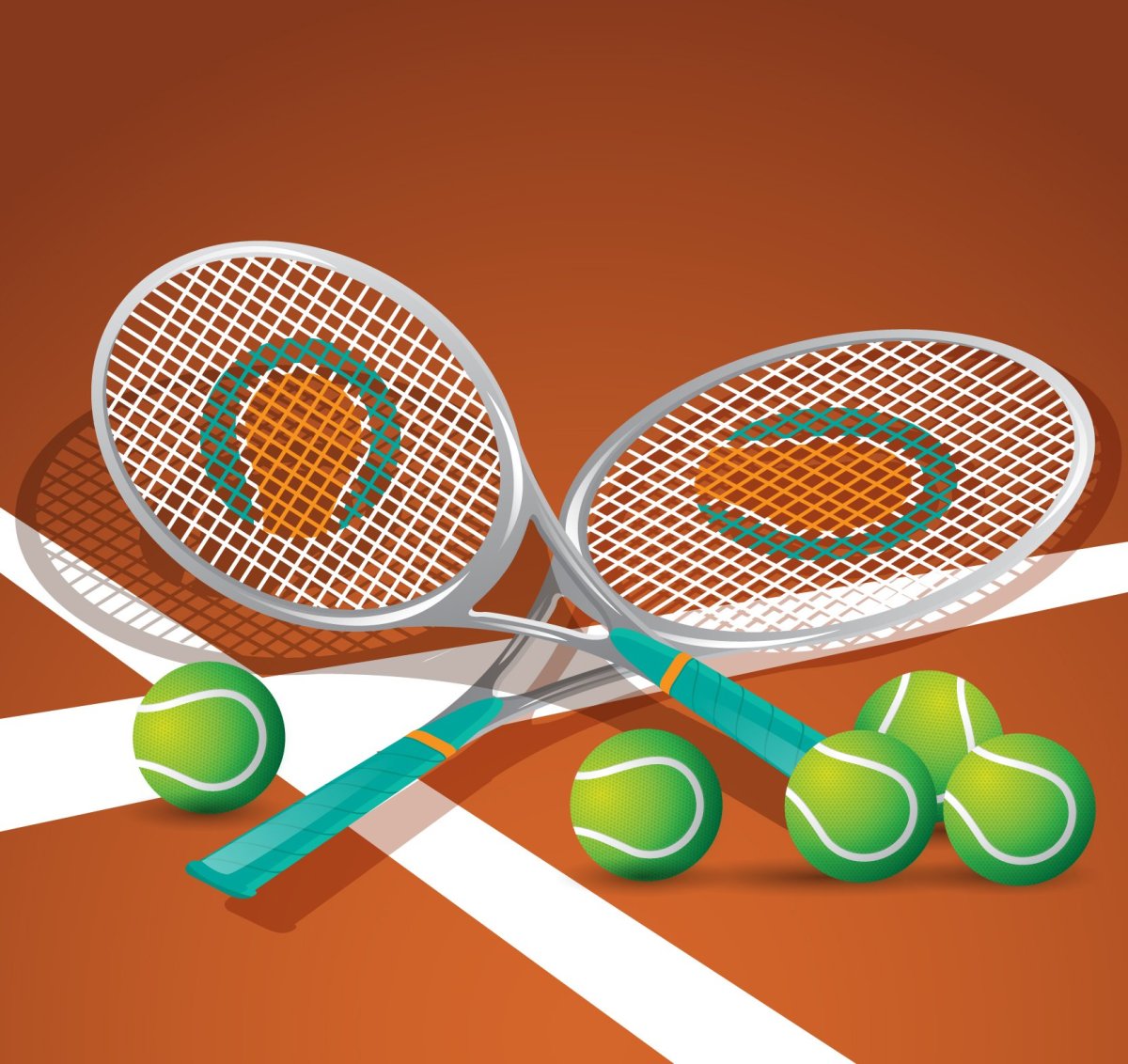 Теннис иллюстрация