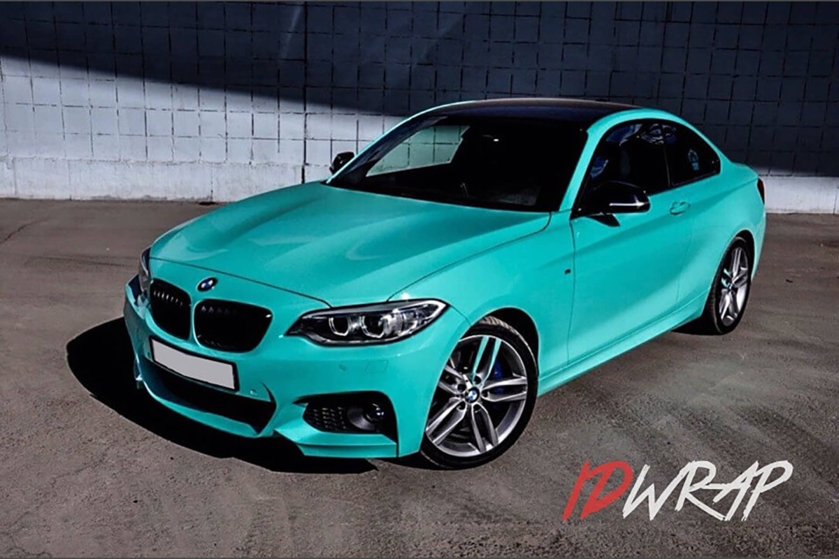 BMW f30 бирюзовая