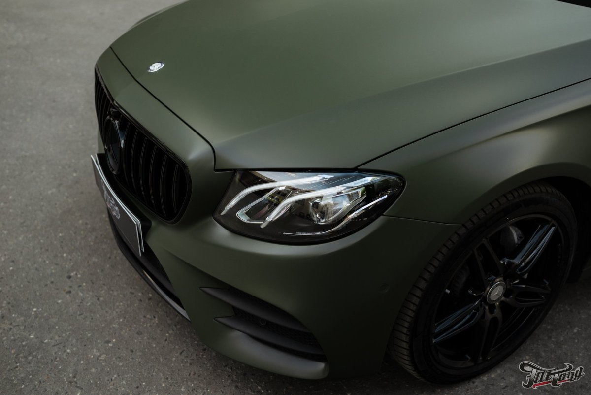 Мерседес w213 зеленый матовый