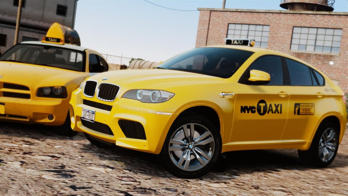 BMW x6 желтый