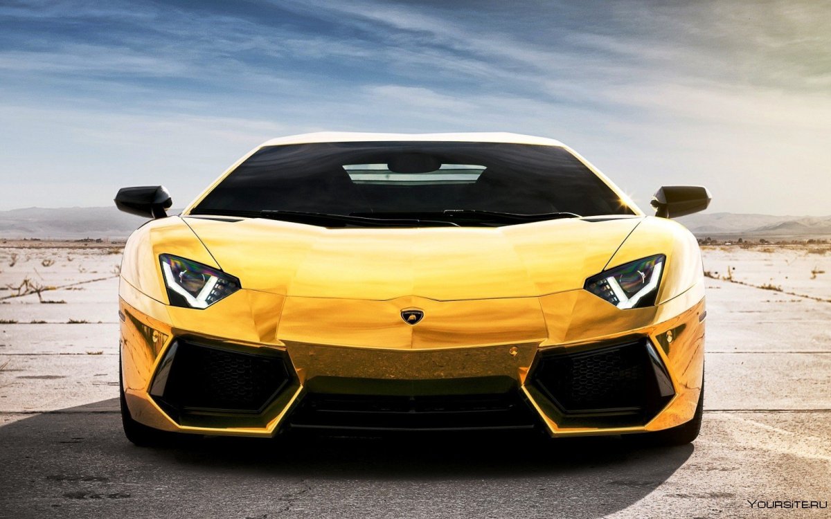 Lamborghini Aventador lp700-4 желтый