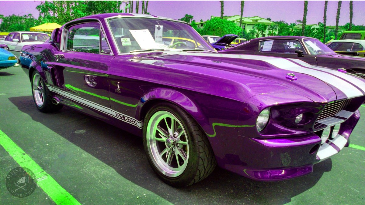 Ford Mustang 1967 пурпурный