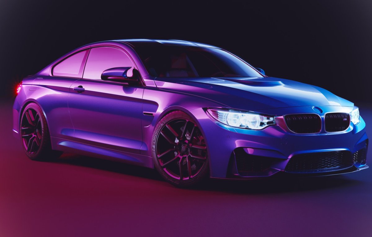 BMW m5 неон