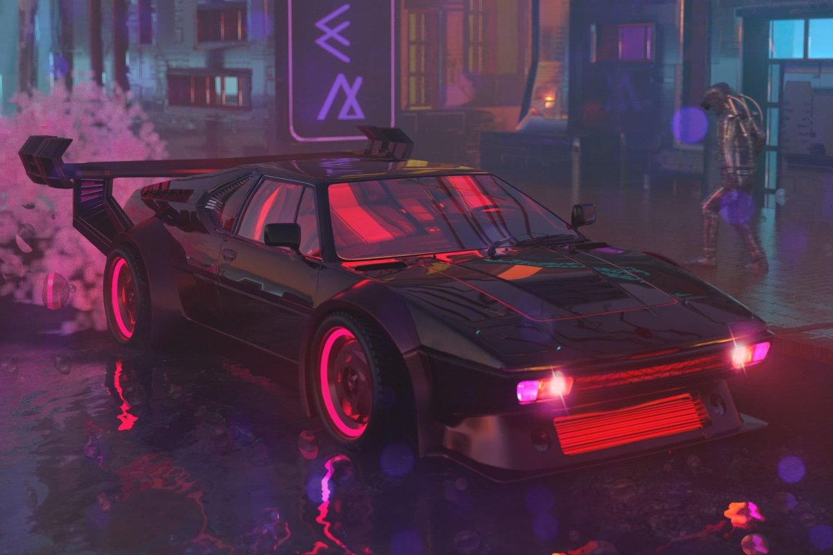 BMW m1 Retrowave