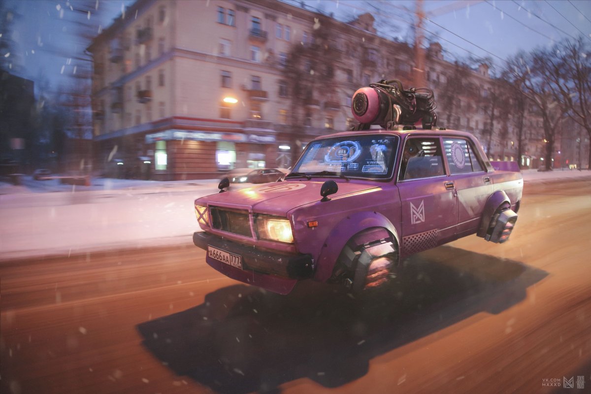 Россия киберпанк 2077 Евгений Зубков