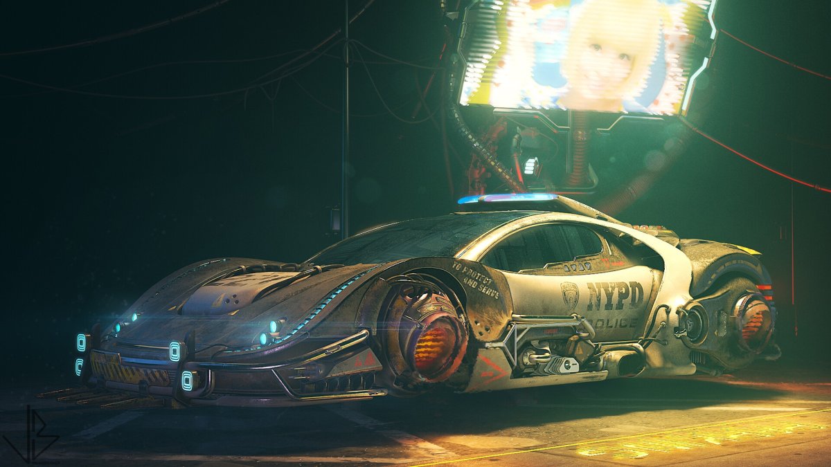 Cyberpunk 2077 машины арт