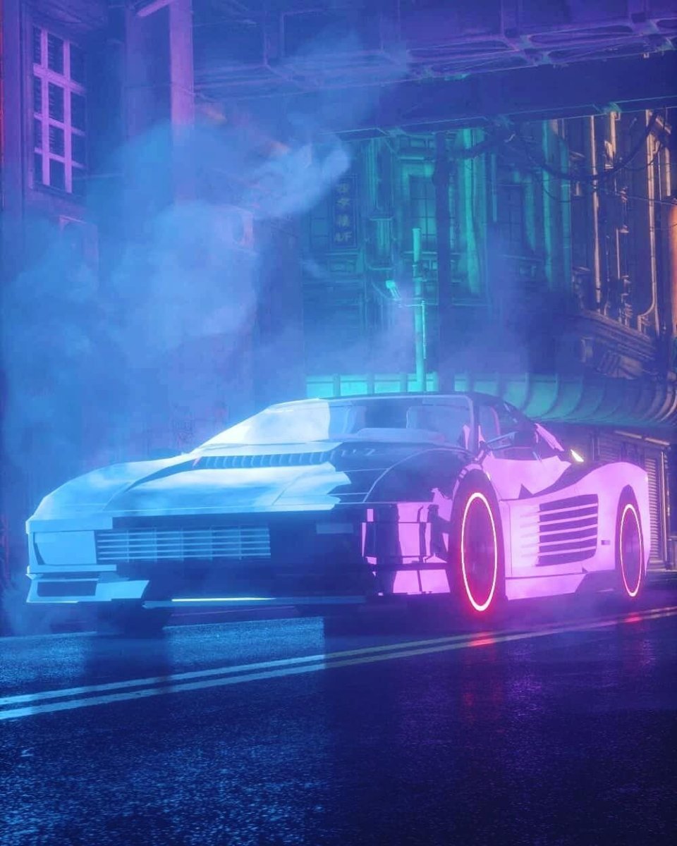 Ретро Вейв киберпанк 2077