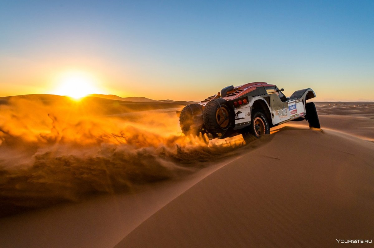 Rally Dakar пустыня