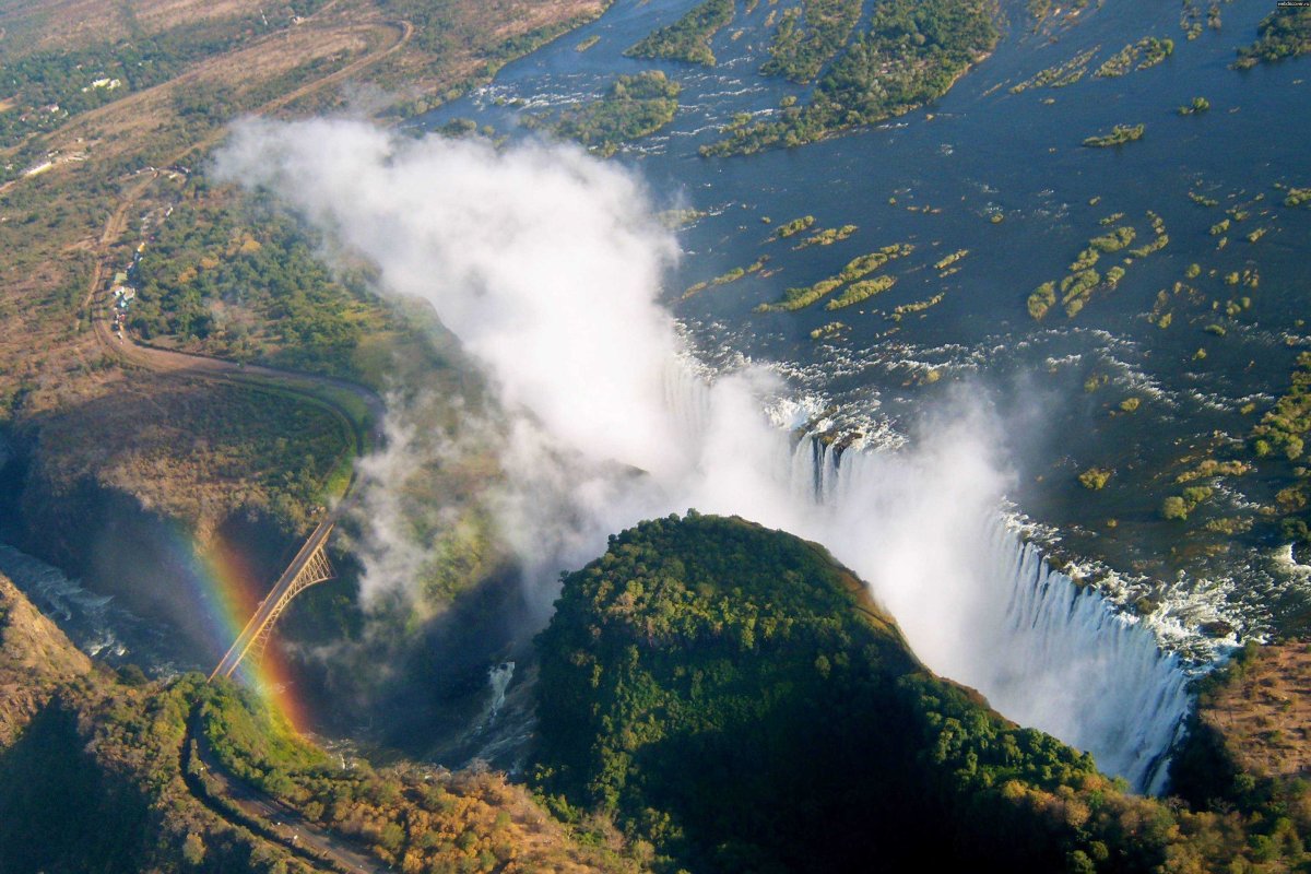 Водопад Виктория Ливингстон Замбия
