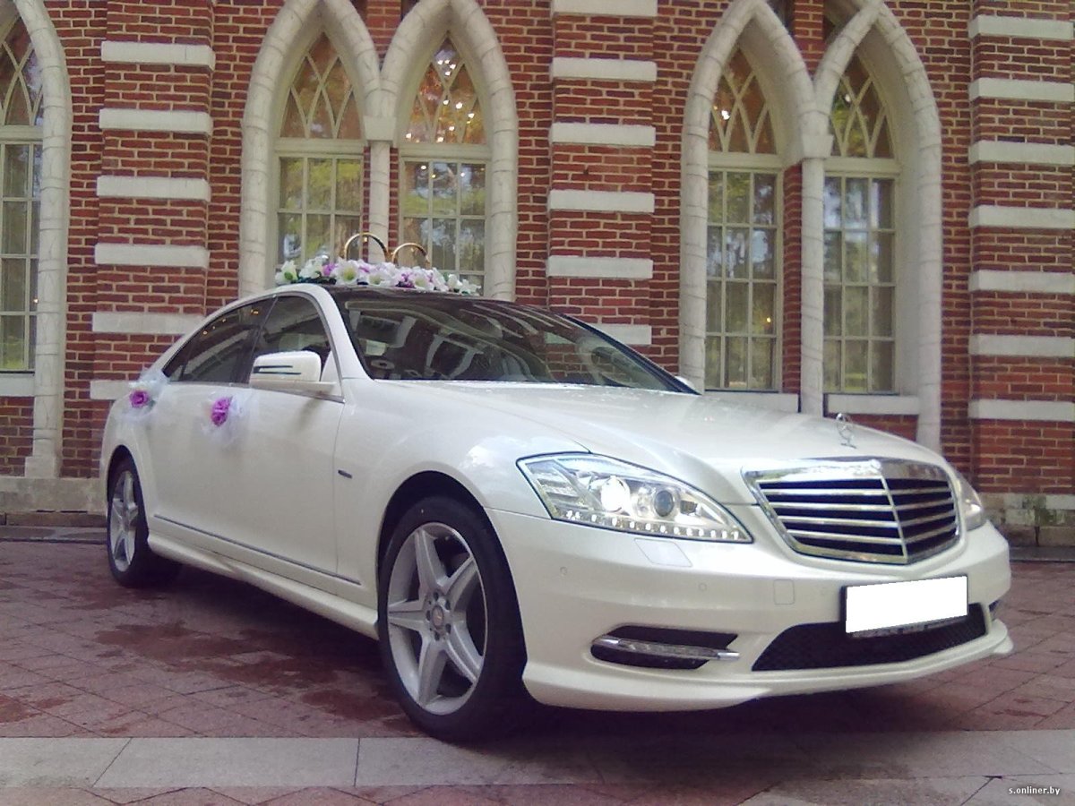 Mercedes Benz s 500 w 221 белый