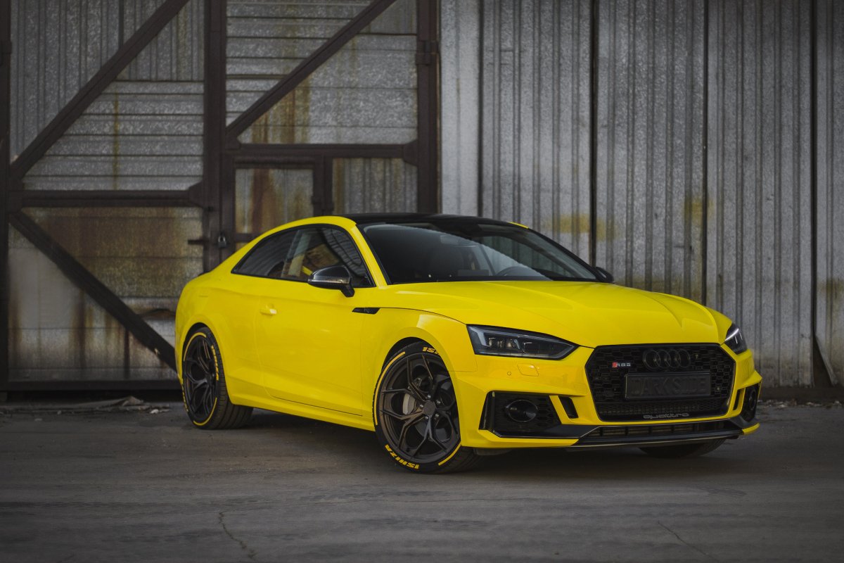 Audi a5 2017 желтая