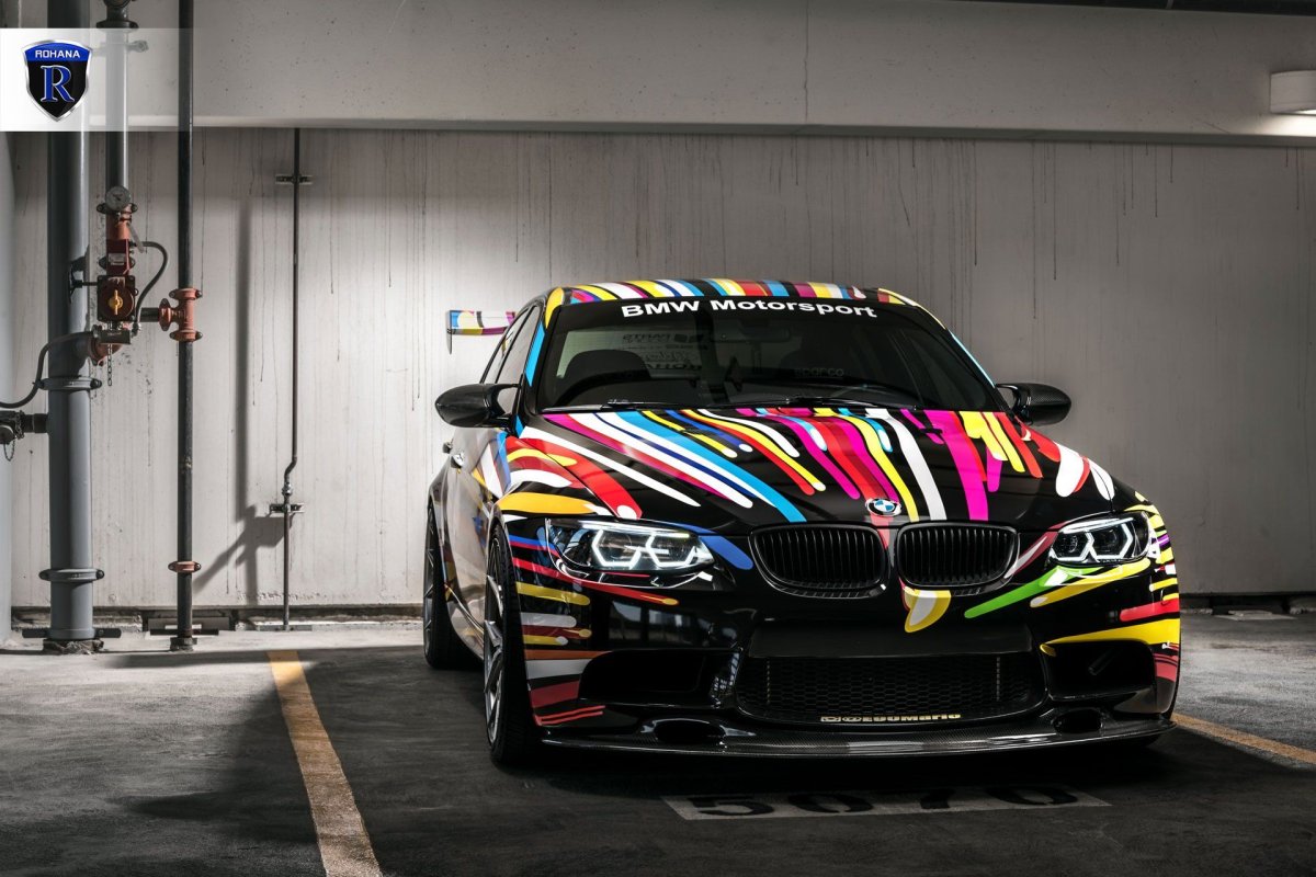 BMW m5 разноцветная