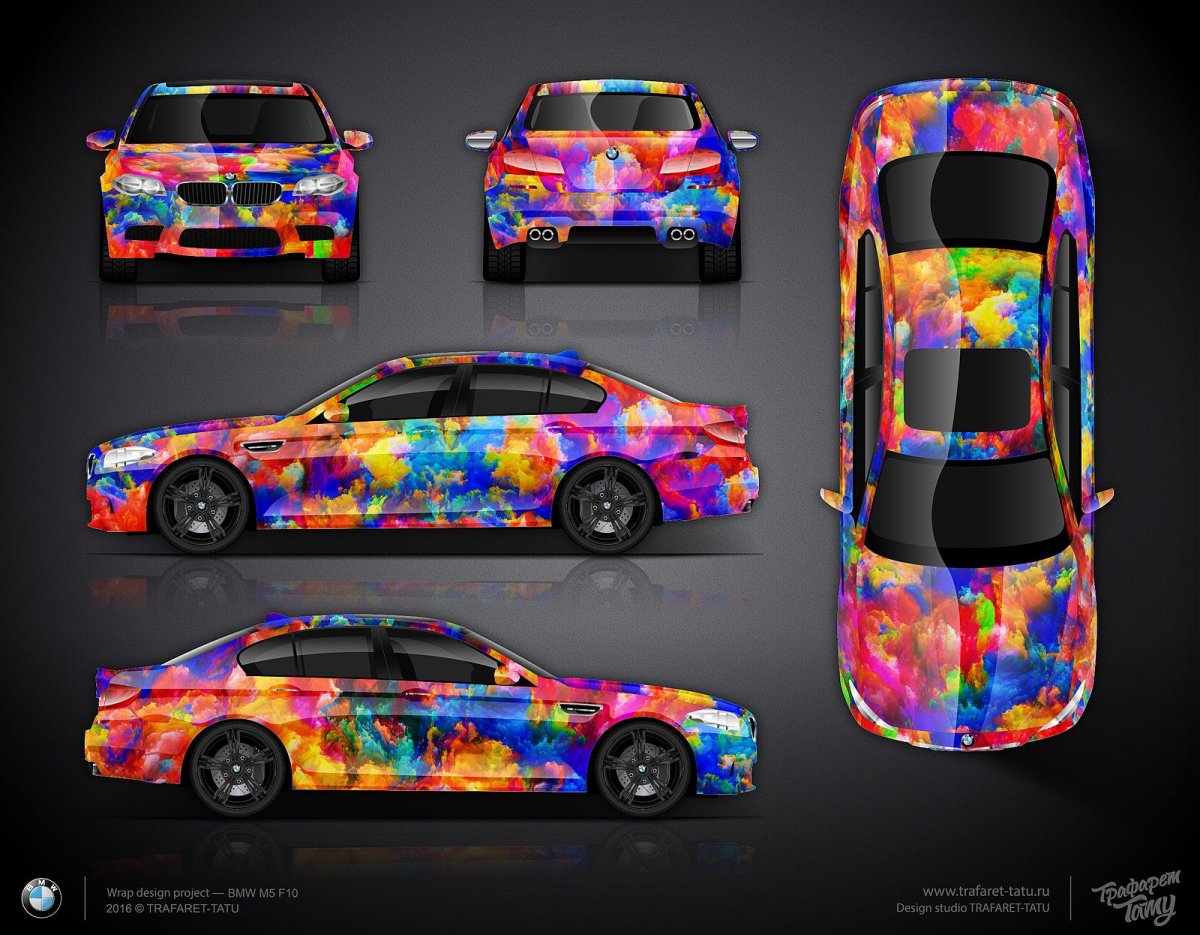 Развертка винила BMW m5 f90