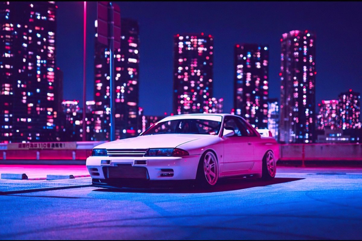 Nissan Skyline r32 ретровейв