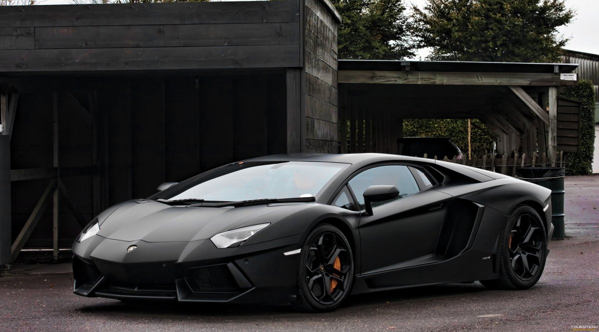 Lamborghini Aventador lp700-4 черная матовая