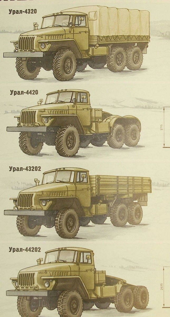 Урал 4320 тягач армейский