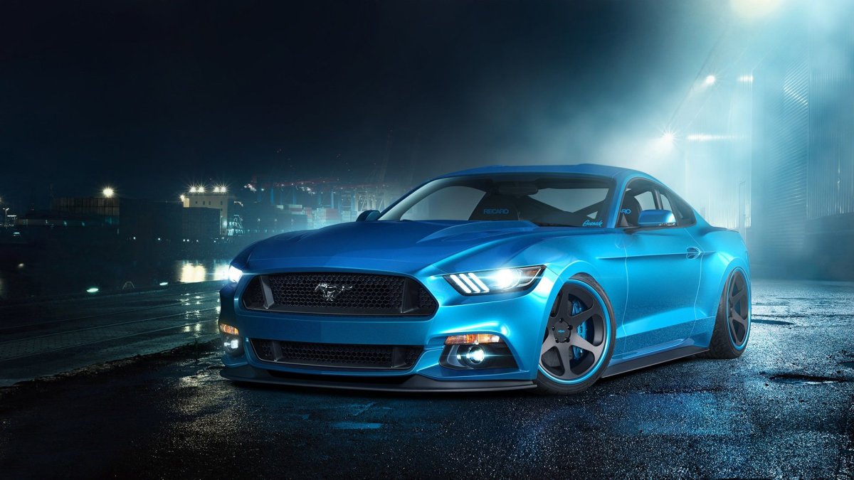Ford Mustang тюнингованный 4к