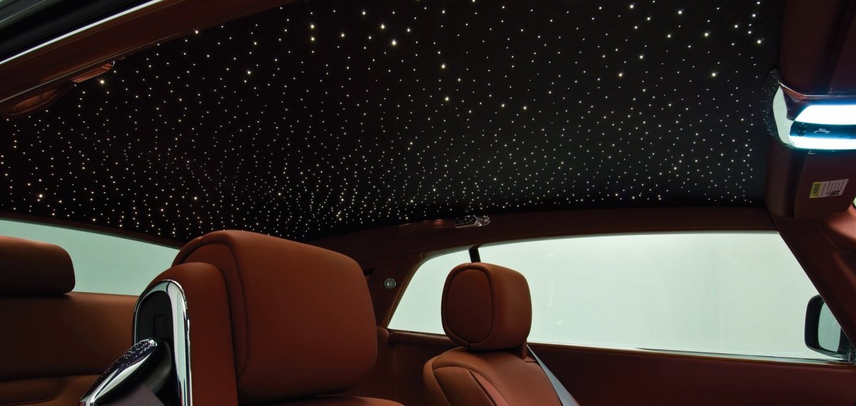 Rolls Royce потолок звездное небо
