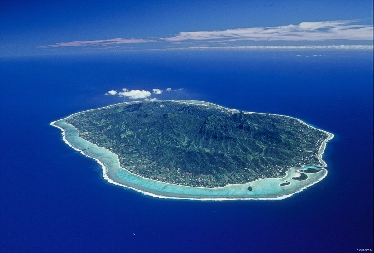 Остров Раротонга (острова Кука, тихий океан)