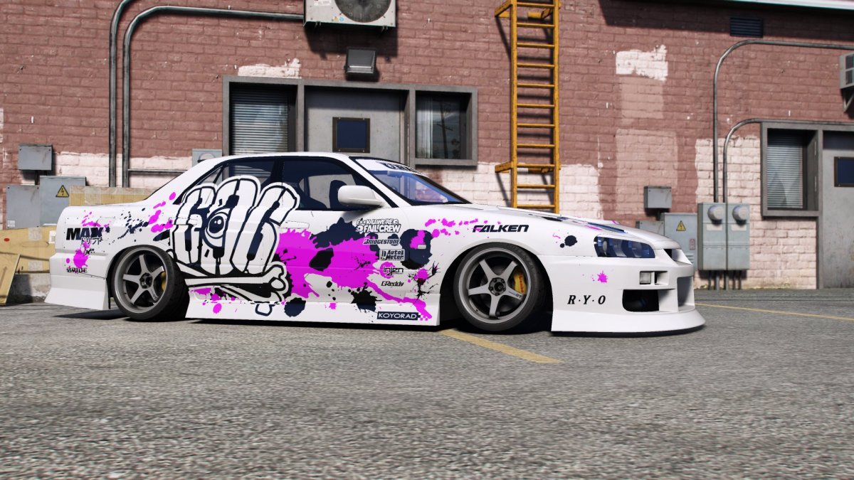 Nissan Skyline r34 Drift livery