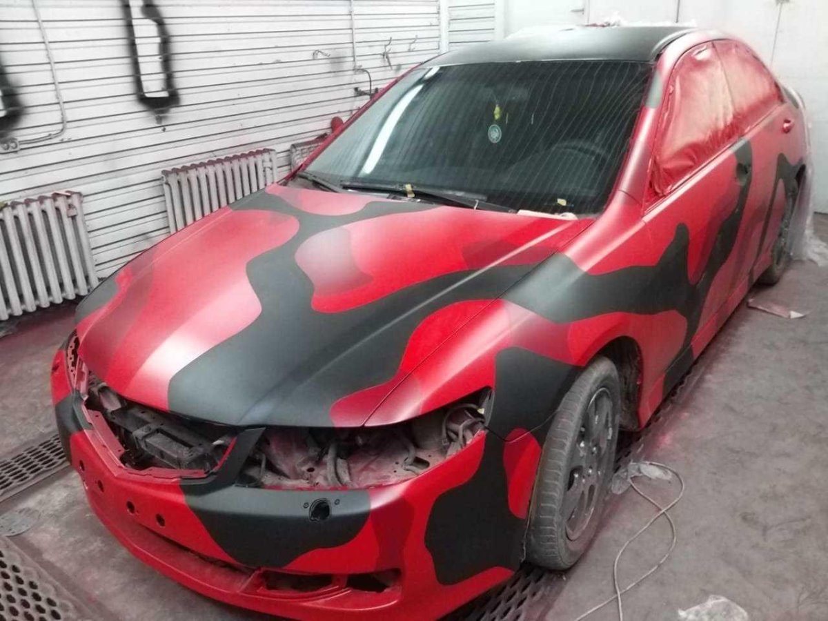Необычная покраска машины