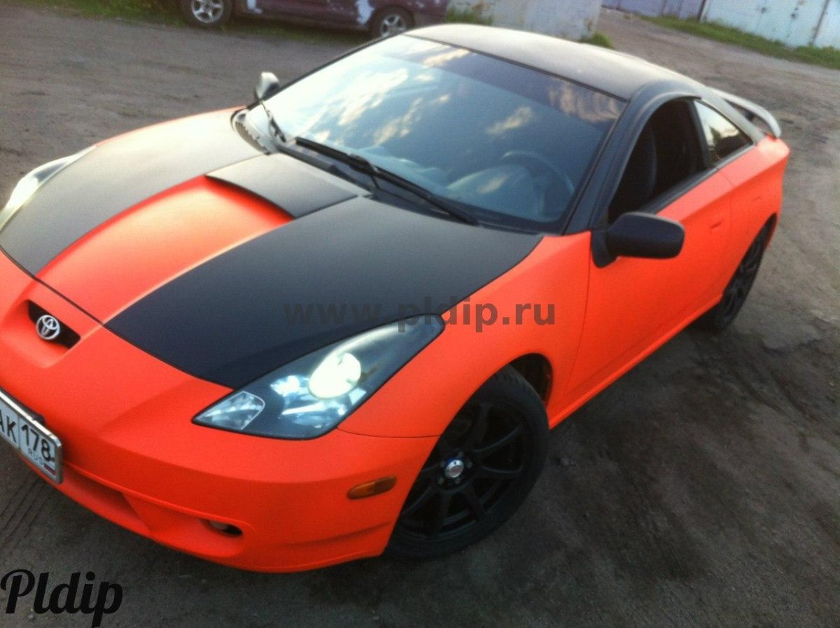 Тойота Селика черно оранжевая 200