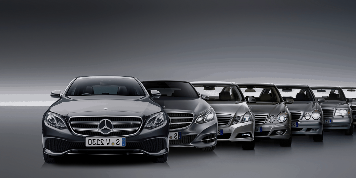 Эволюция Mercedes Benz е class