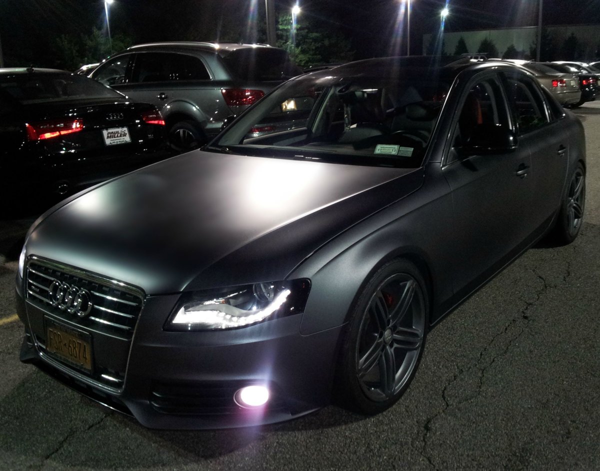 Satin Black Metallic Audi a6