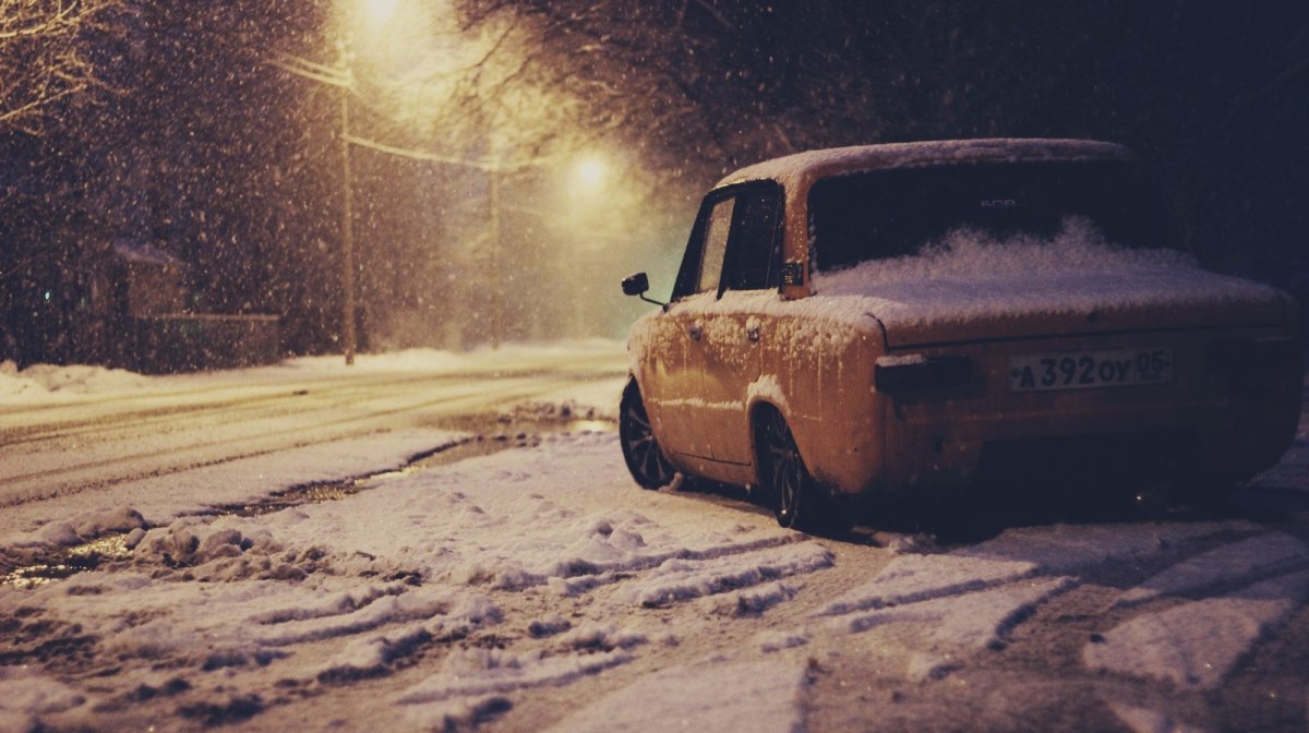 Русские машины зимой