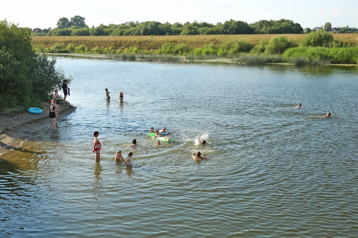 Летом на речке