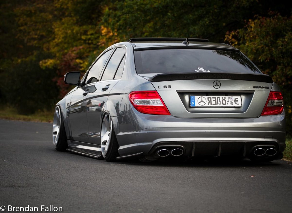 C63 AMG stance